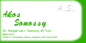 akos somossy business card